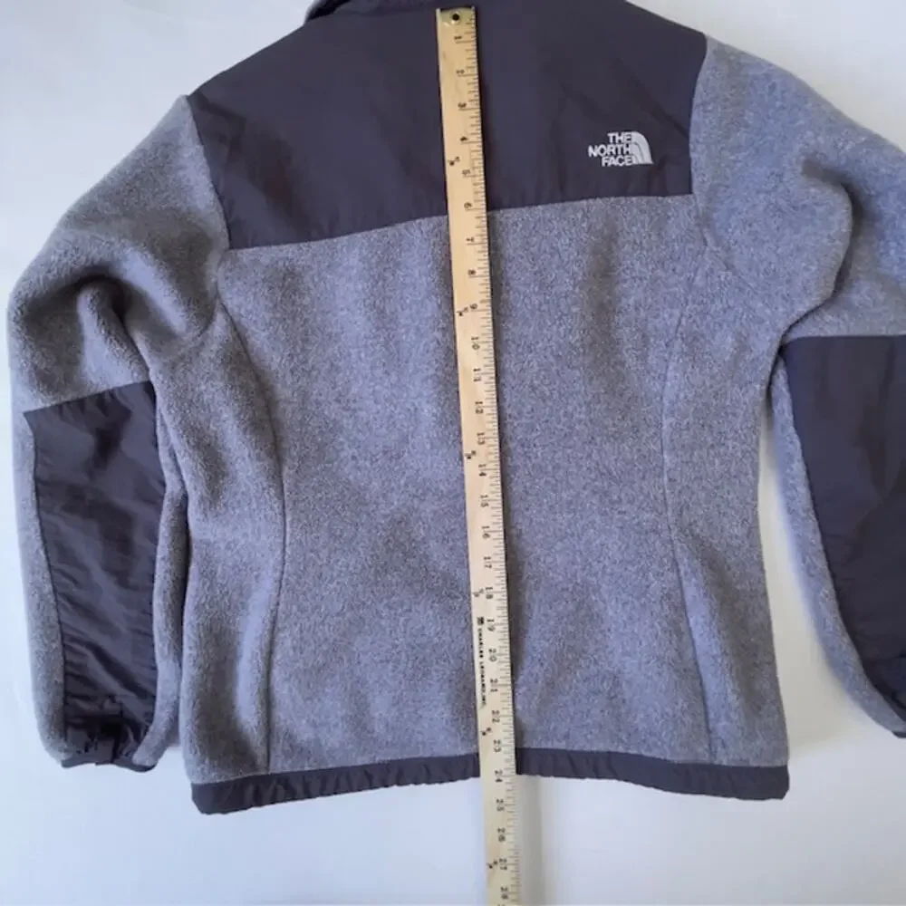 The North Face Polartec Recycled Fleece Jacket Women’s M Gray Full Zip Outdoor
